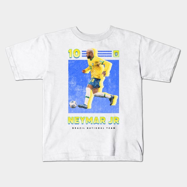 Neymar Kids T-Shirt by KC Designs